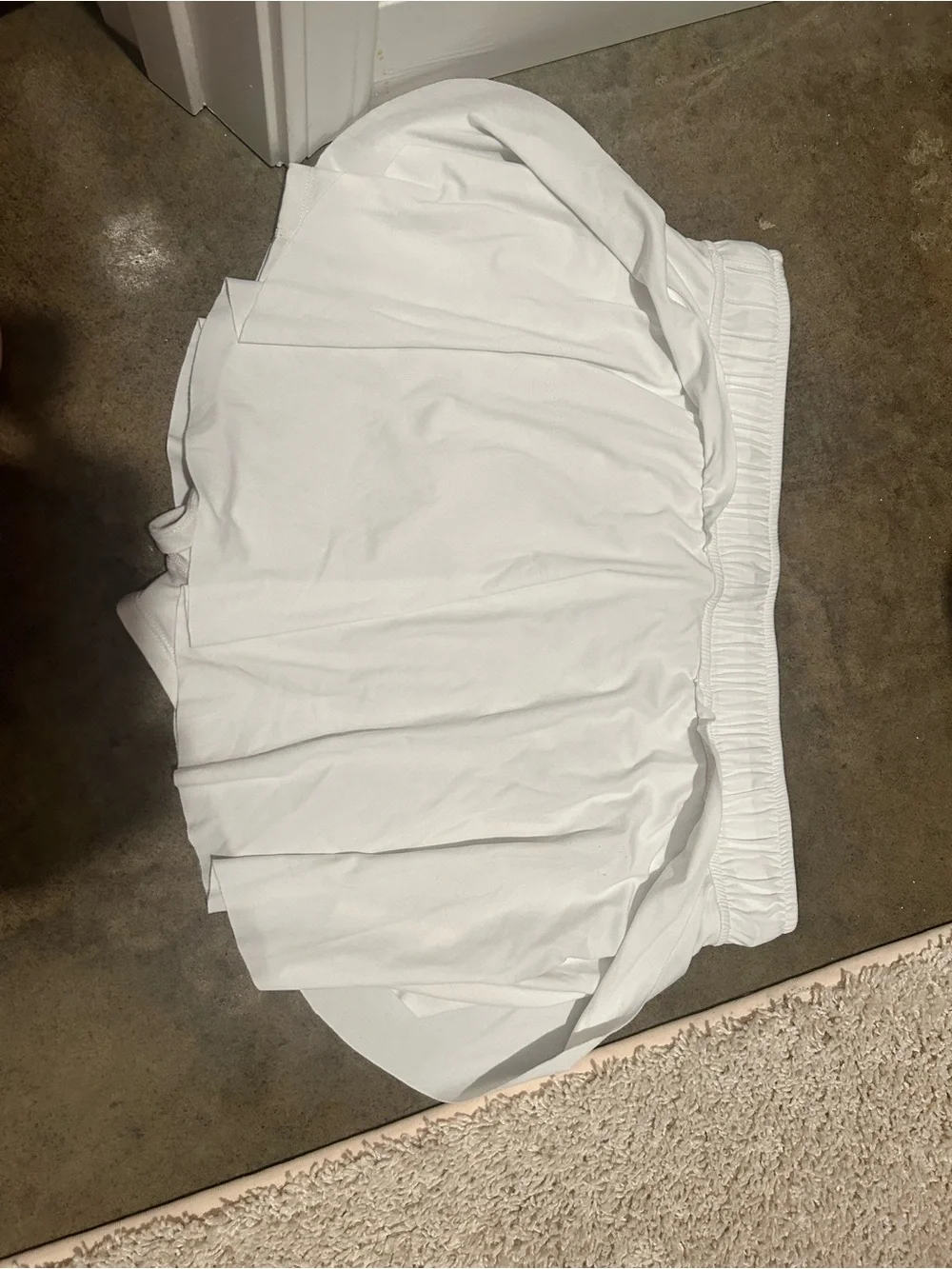Free People White Drawstring Skort Shorts